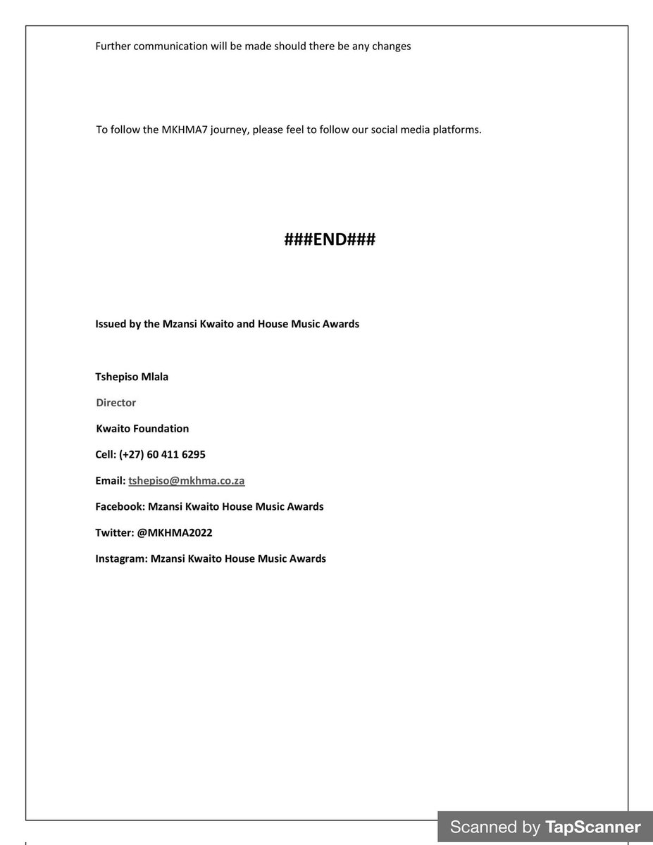 MKHMA21's tweet image. It is  unfortunate that we have to postpone the main event for the Mzansi Kwaito and House Music Awards. Should there be any changes, we will communicate. 

#SaveMKHMA
#Ziwu7
#Holla7
Black Jesus
#Uthandonesthembu
#Sandton
#RamaphosaMustGo