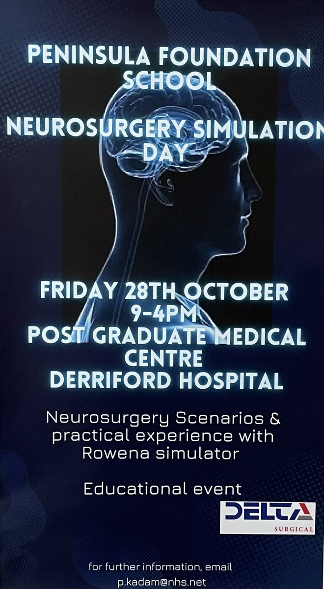 So exited to be running our first ever Neurosurgery teaching day as part of our F2 Regional Teaching programme