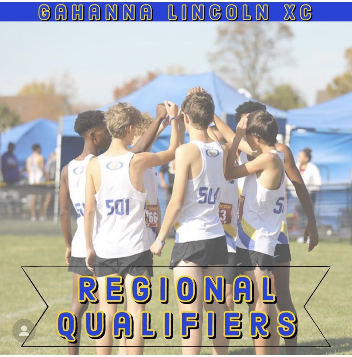 Good Luck to GLXC tomorrow at Regionals.
<a href="/GLHS_Athletics/">Gahanna Lincoln Athletics</a> <a href="/gahannaxc/">GahannaXC/Distance</a> <a href="/Lincoln_TF/">Gahanna Lincoln Boys T&F</a> @