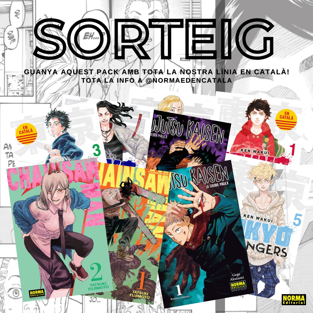 💫SORTEIG!!💫
Guanya aquest mega pack amb tota la nostra línia de manga en català!

Requisits:
🌸Segueix a <a href="/NormaEdEnCatala/">NormaEdEnCatala</a> 
🌸Fes RT
🌸Comenta quin manga volls llegir primer! 

Anunciarem la persona guanyadora el proper 4/11!

Bases del concurs: bit.ly/3DD9CuG