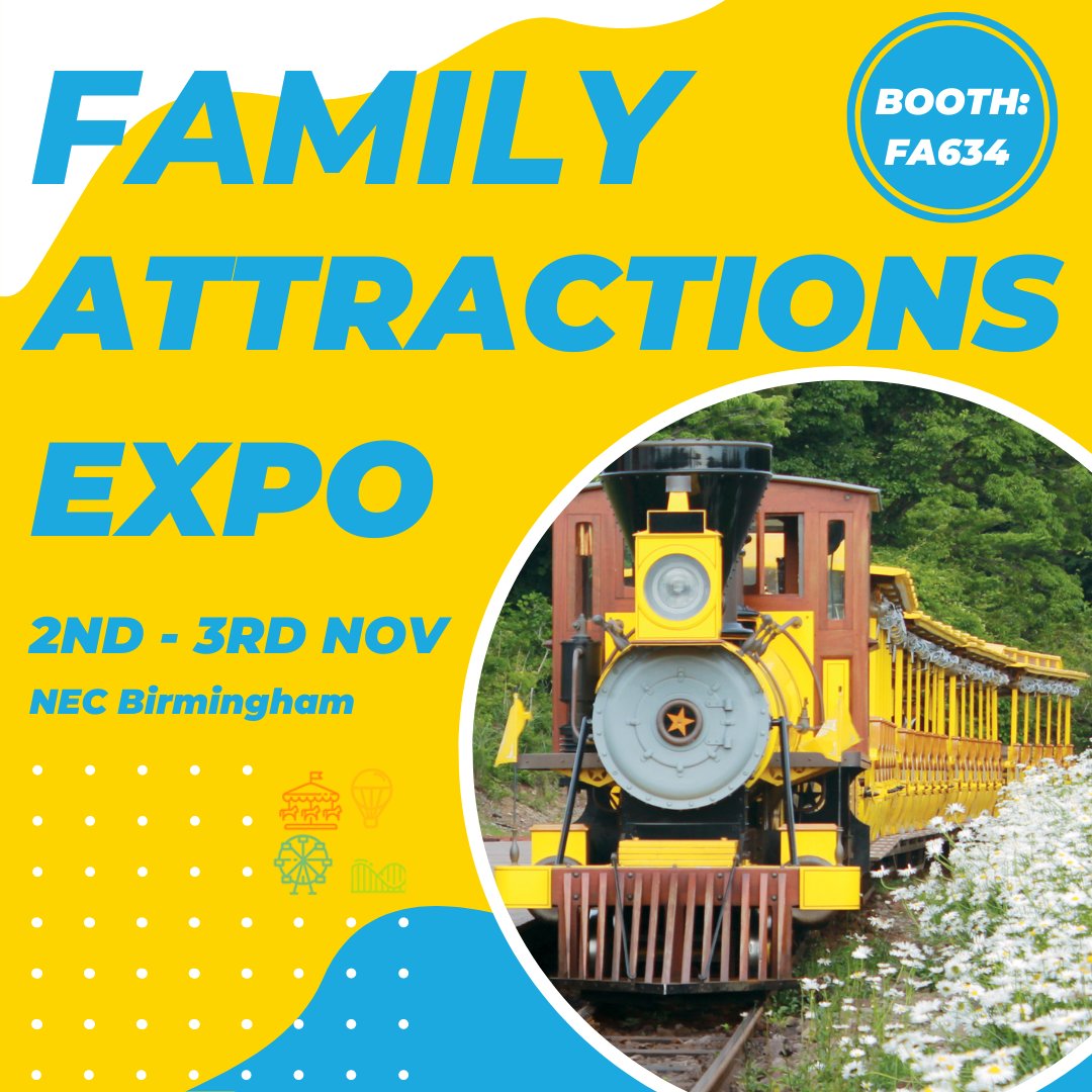 📍📅 Less than a week to go until @Familyattractions Expo, taking place at the <a href="/NEC/">NEC</a> in Birmingham 🌍

Come and meet our team, discuss potential opportunities, 🚂📰

Be sure to stop by booth FA634 for all your people moving needs! 👋

#Birmingham #Expo #FAX #EngineeringServices