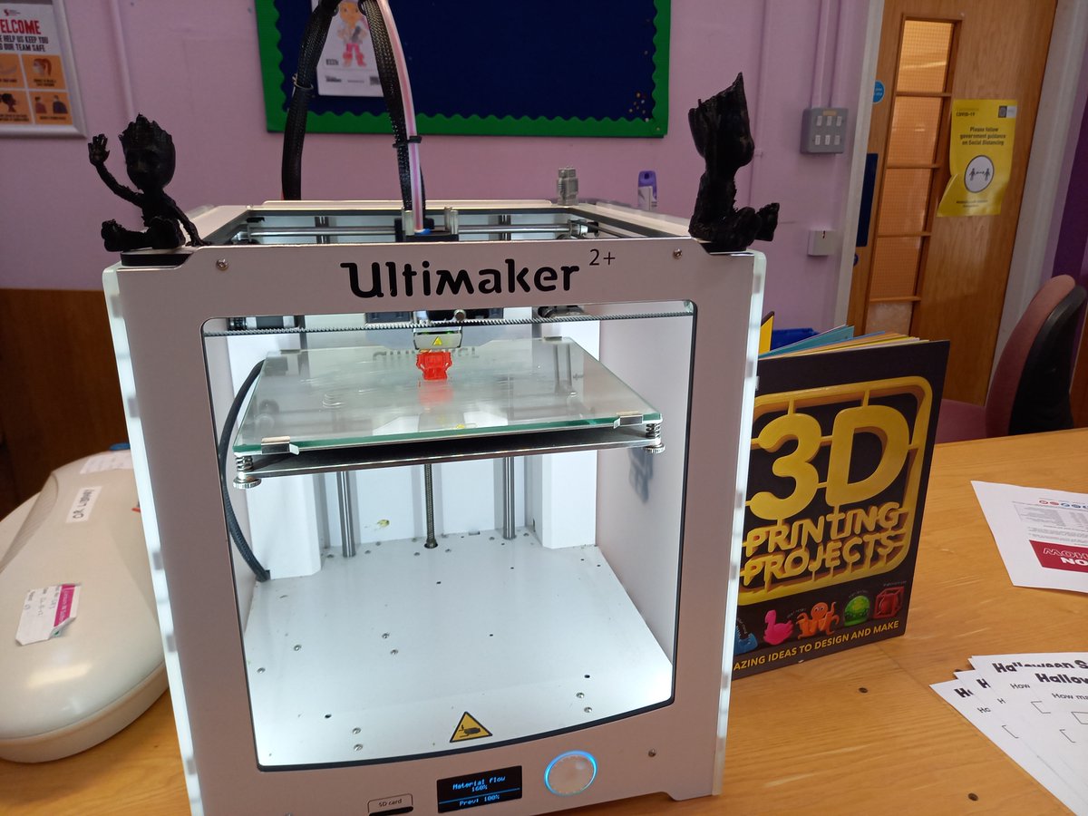 Ordsall Library is excited to share today's first test print on the library 3D printer. The printer is currently only a conversation piece to spark people's interest in the process. Interested? Come along and have a look. The printer will be running most Fridays.