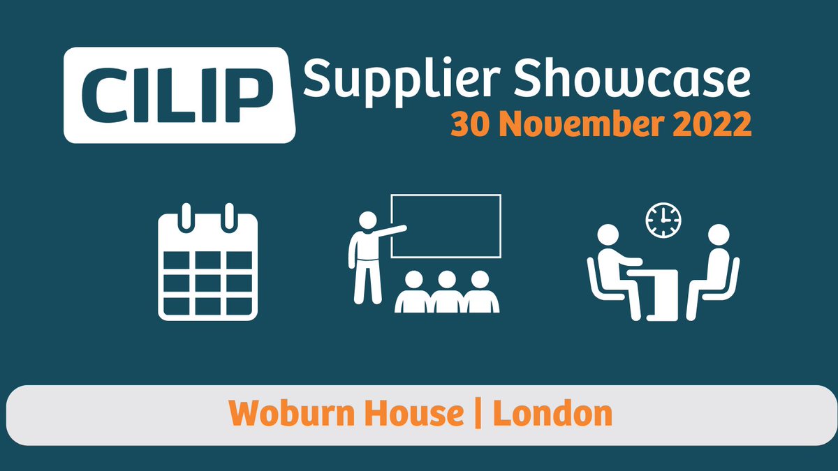 A month to go until #CILIP's Supplier Showcase. Meet with suppliers, discover products & services & ask questions relevant to your organisation at this one-day event. Great opportunity to meet suppliers under one roof, in a relaxed, non-sales environment. cilip.org.uk/general/custom…