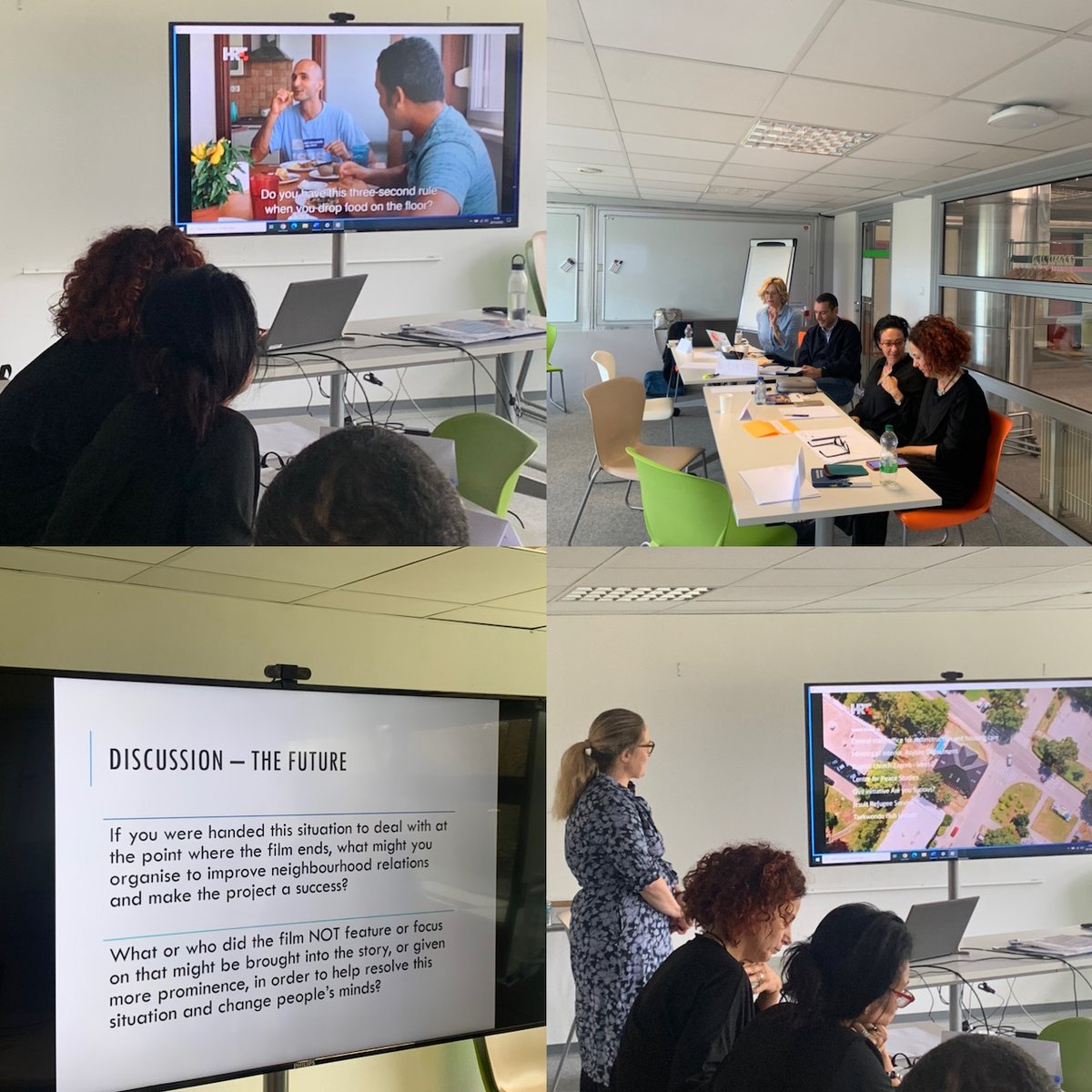 Watching and discussing 'Hope House', New Neighbours documentary by <a href="/DanielaDrastata/">Daniela Draštata</a>, at the @ICCities Communication and media training for mayors in Strasbourg. Promoting intercultural narratives in difficult times is a shared challenge, from Portugal to Ukraine.