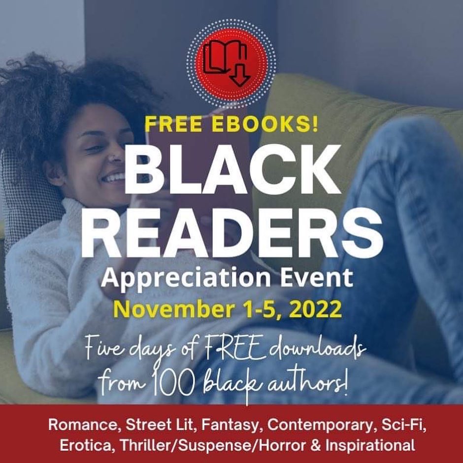 nique41906's tweet photo. ✨Tuesday Nov. 1st - Saturday Nov. 5th✨
5 Days of Free Kindle Downloads from Black Authors! There will be over 200 TITLES
 The Book Links Will Be Posted 10/30th‼️‼️

#BRAE2022 #chaniquej #blackreadersappreciation #chanique #kindle #kindleunlimited #amazon  #free #books #support https://t.co/DZ8k09mhm8