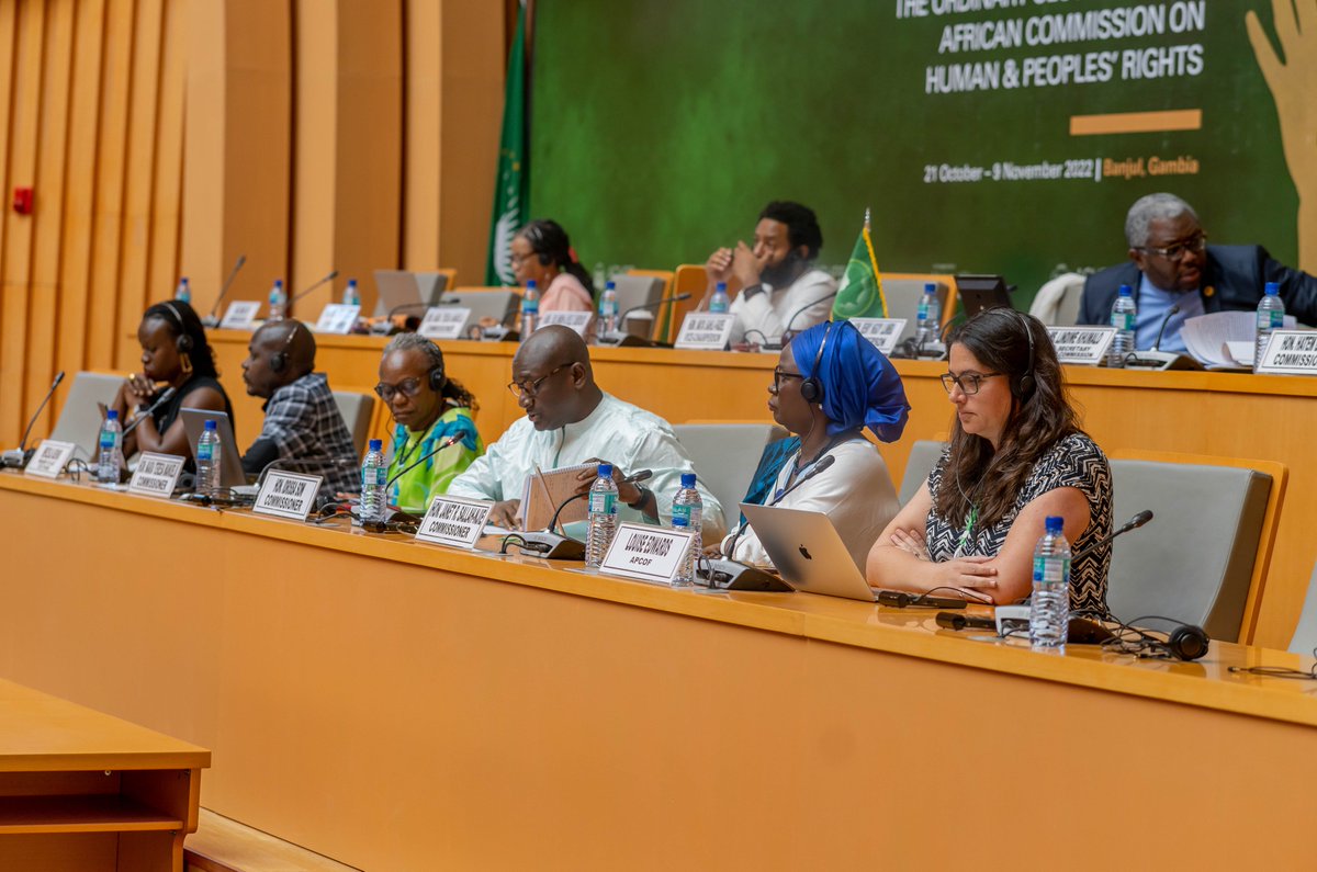 achpr_cadhp's tweet photo. Panel on Women’s Prison Conditions 

Addressing women’s rights in prison and challenges faced by women in prison. Addressing the use of force by law enforcement officers .

#WomensRightsAreHumanRights 
#WomensRights 
#ACHPR73OS https://t.co/4G1aZKNgjZ