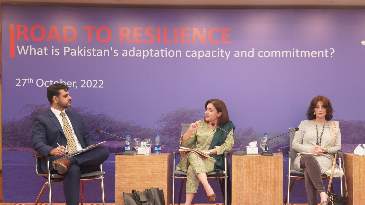 JinnahInstitute's tweet image. #Pakistan needs to revisit its #climatenarrative and look at adaptation as an economic issue, not just a human and social cause, says @kashmala_14 at JI's #RoadtoResilience

#ClimateCrisis #ClimateEmergency #ClimateAdaptation