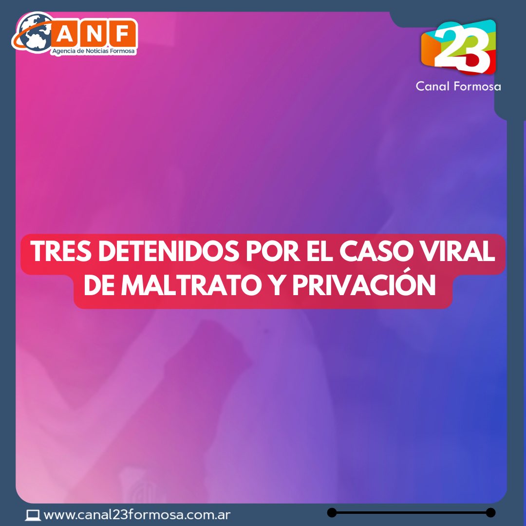 canalformosa's tweet photo. 🔴 #Espinillo | Tres personas están detenidas por presunta privación de la libertad, amenazas y otros delitos. 

🗣 Dos hombres y una mujer fueron aprehendidos por haber encerrado, golpeado y robado a un hombre en una casa deshabitada, qué en las últimas horas se volvió #viral https://t.co/9NryhJgr1m