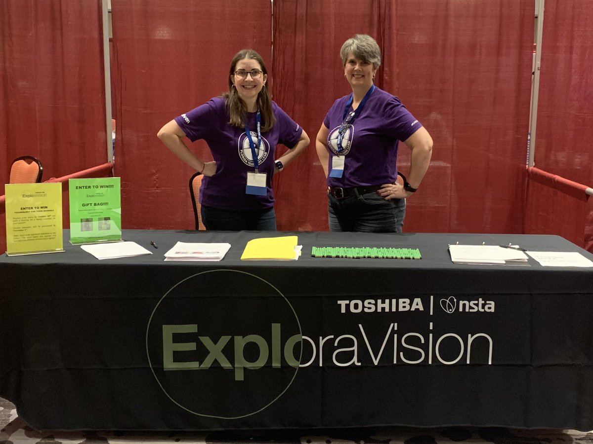 Come learn about <a href="/ToshibaScience_/">Exploravision</a> #exploravision at booth 47 at <a href="/fast_science/">FAST Science</a> conference