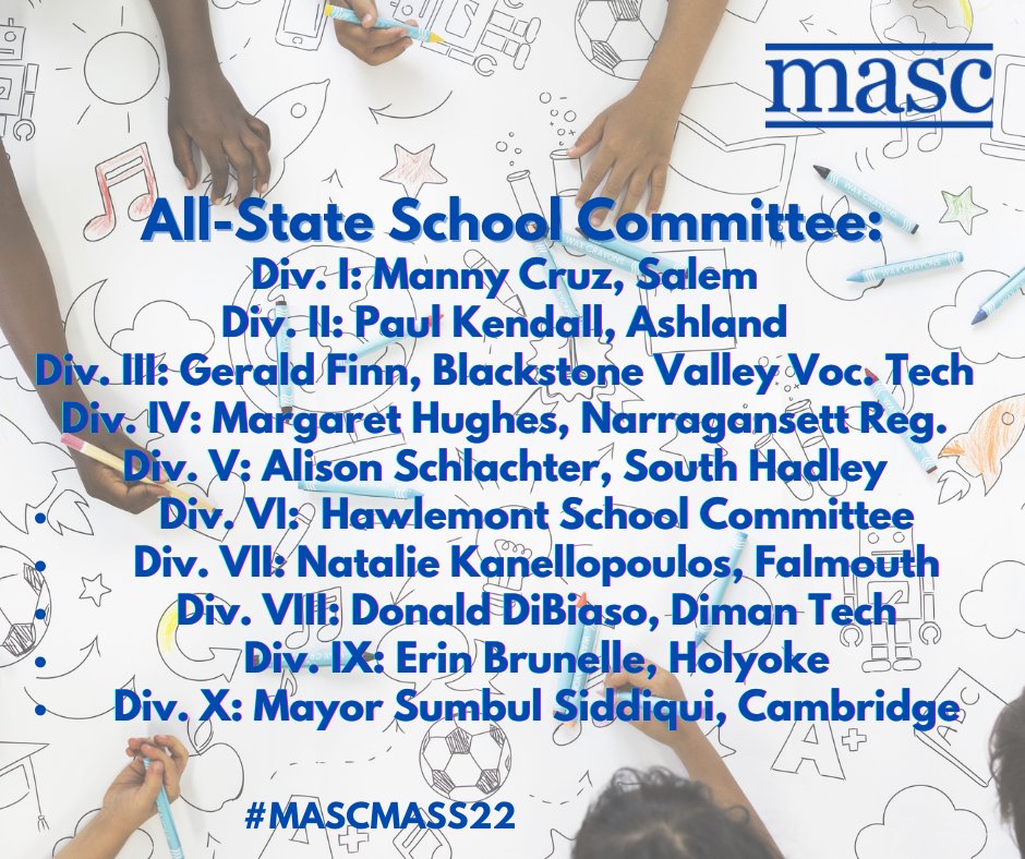 MASCSchoolComm's tweet photo. Next Friday, we'll also be celebrating this year's All-State School Committee! 

#MASCMASS22 https://t.co/c8E0prWaPF