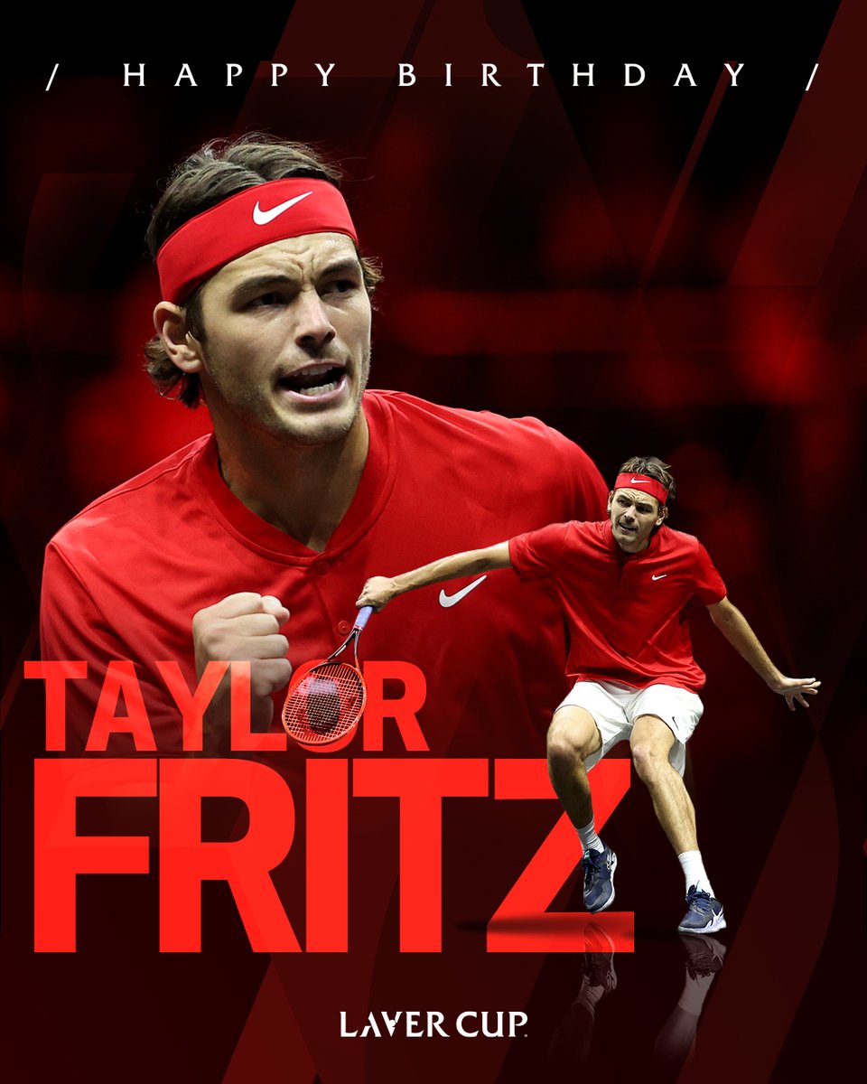 Team World's Taylor Fritz turns 25. 🎂