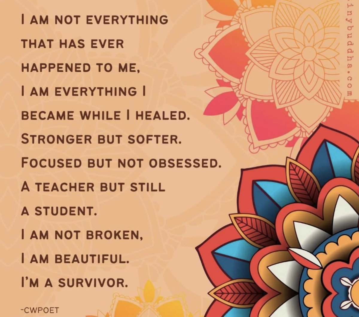 When we use our challenges to sculpt our souls ,the beauty is to be found in our empathy compassion our drive to create a society where people do not endure the same pain,or at the very least not enduring the same pain alone. Sending love to all souls struggling #mentalhealth