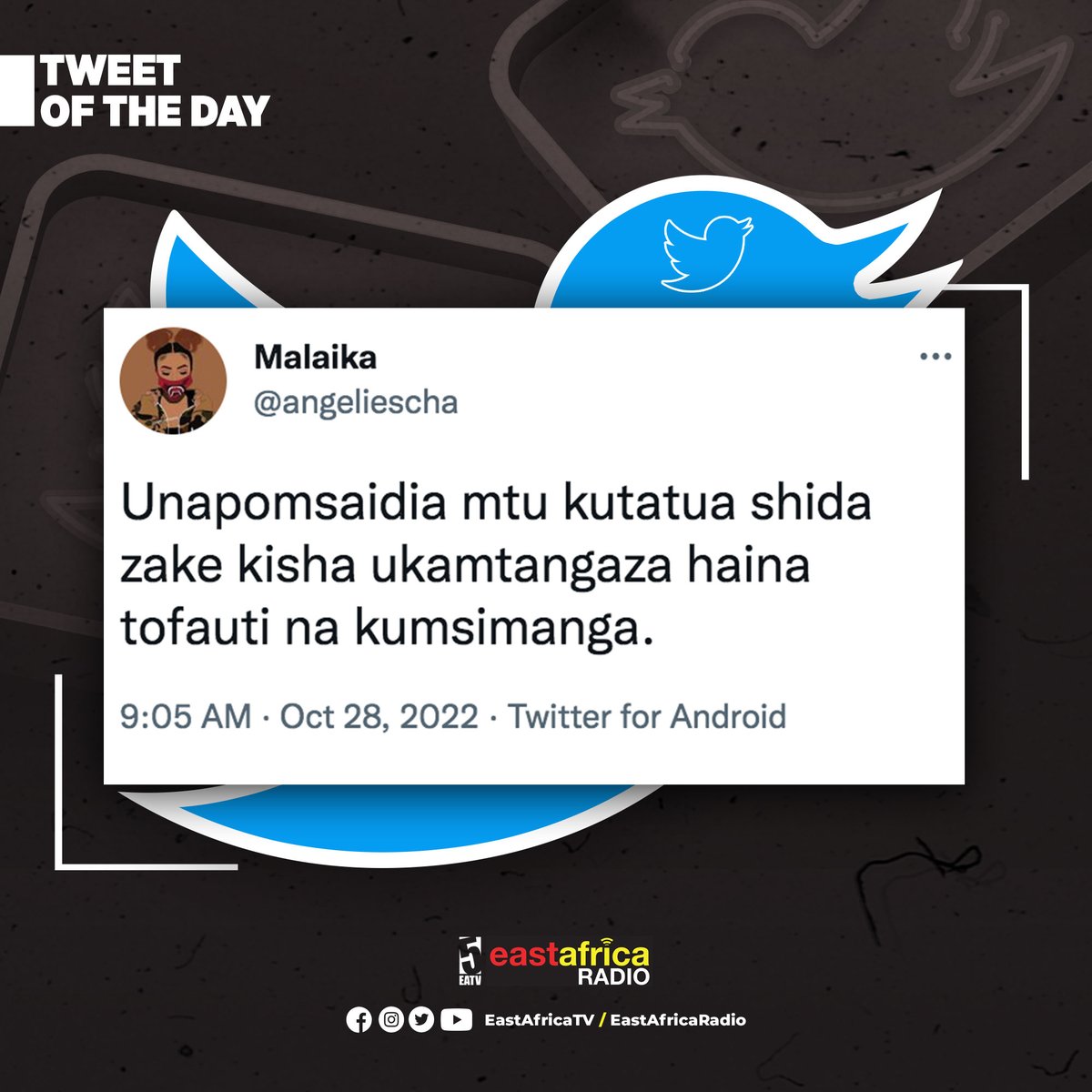 #TweetOfTheDay @angeliescha