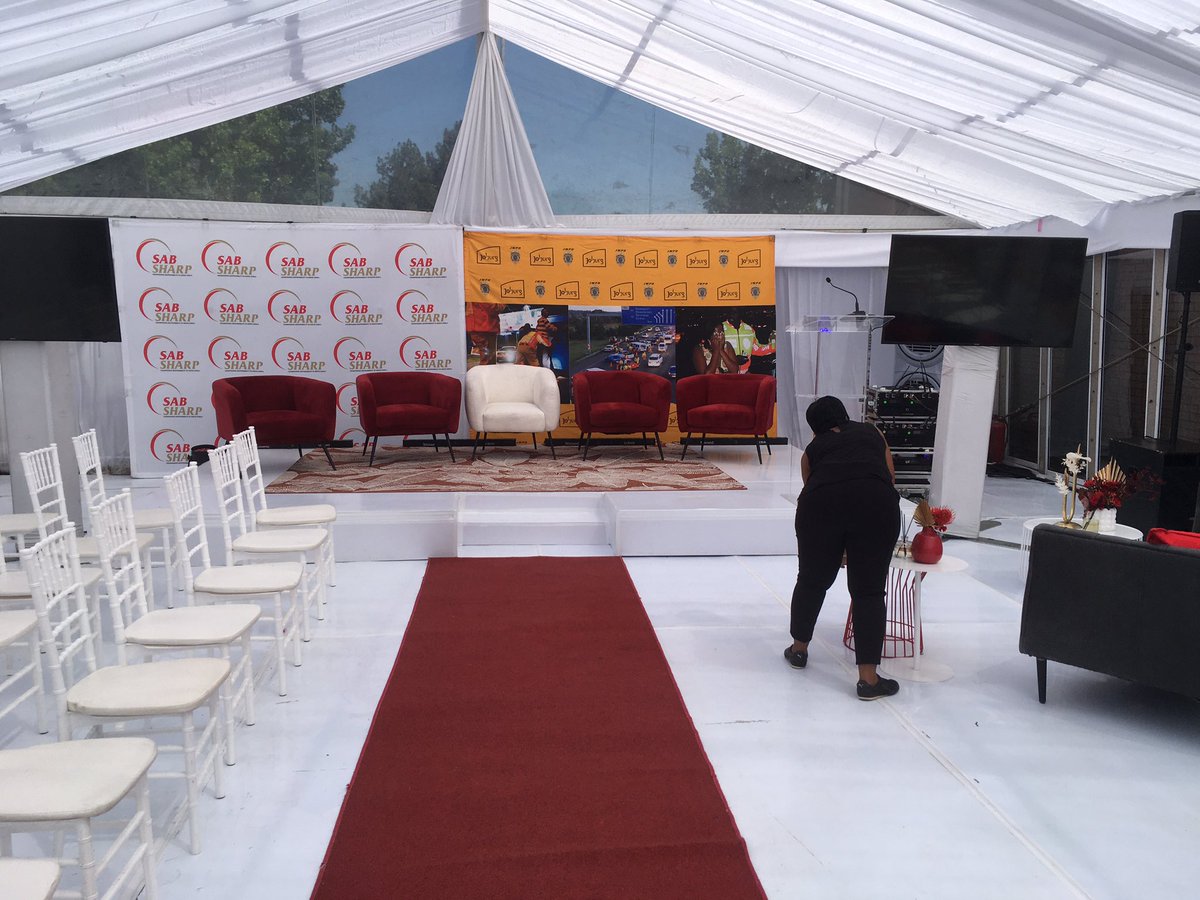 CoJPublicSafety's tweet photo. Stage set! We’re ready for the official opening of the Alcohol Evidence Centre. #Nonfortheroad
@JoburgMPD
@SABreweries https://t.co/Rrl0XL8ltd
