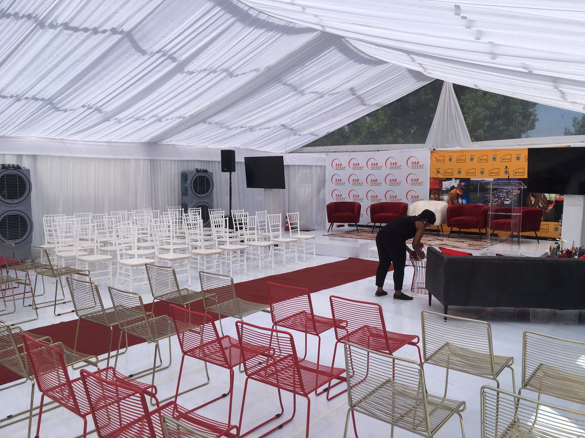 CoJPublicSafety's tweet photo. Stage set! We’re ready for the official opening of the Alcohol Evidence Centre. #Nonfortheroad
@JoburgMPD
@SABreweries https://t.co/Rrl0XL8ltd