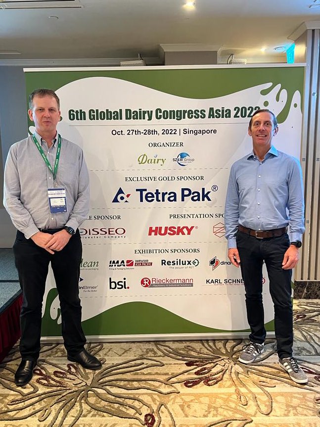 davyrosseel's tweet photo. Day 2 at the Global Dairy Congress Asia in Singapore.
Good to connect live again with the dairy industry players. https://t.co/8Ne8ftuhIC