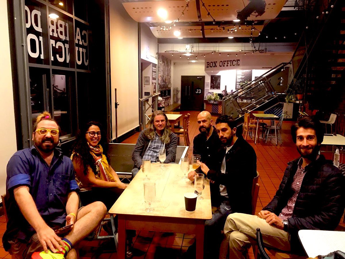 thehiveipswich's tweet photo. A group of us from The Hive went to @CambJunction to see @ukartistswlf share info about artists are responding to the women led protests in Iran. @MehrdadSeyf have such a great talk showing moving work from loads of artists &amp; @DeDomenici show his film.
Can’t wait to make content! https://t.co/xcZHwldCQs