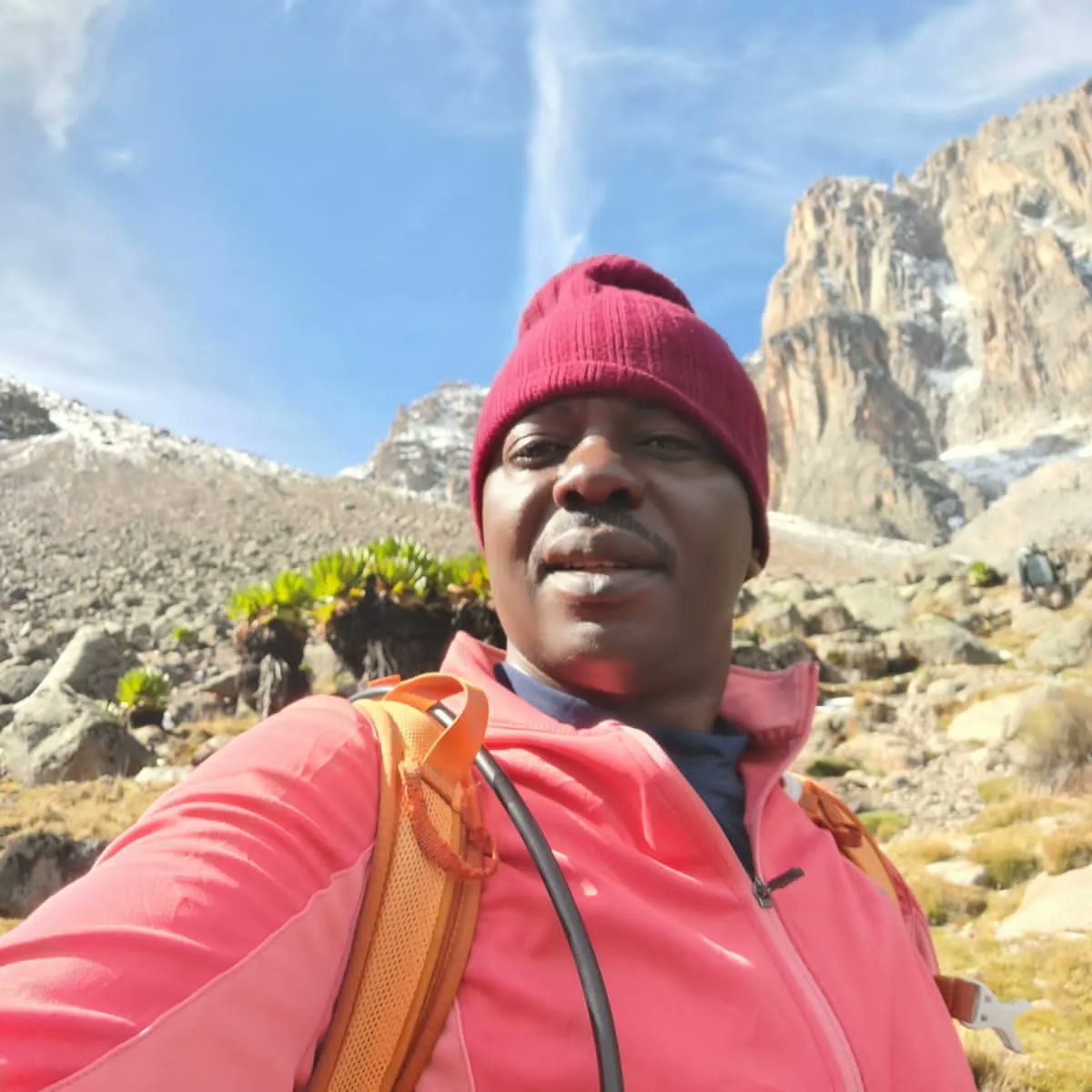timotsi1's tweet photo. Where's the chopper to Old Moses?? I'd just summited the second highest mountain in Africa, descended, had breakfast and ready to head back to Old Moses camp. I can tell you for a fact you are stronger than you think or know. Your body is capable of amazing feats https://t.co/QS0d7SJ8Fq