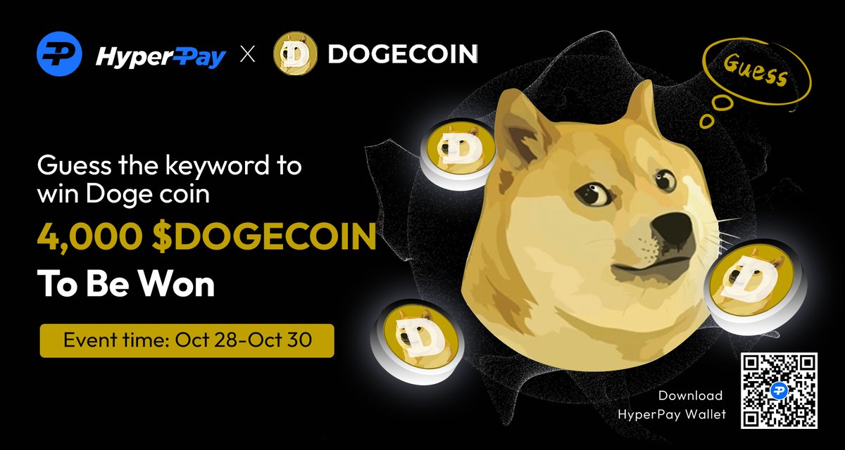 Hpx_Official's tweet photo. ✨Guess The Keyword to Win #dogecoin! 

🏆4,000 Dogecoins
⏲️Oct 28-Oct 30

To join:
https://t.co/ejZyfj9l40 

Will Twitter support #dogecoin reward under the leadership of @elonmusk 🤔

✅RT,❤ tag 👩‍👦‍👦, leave TRC20 address to split another 200 USDT~

@dogecoin #ELONMUSK  #Airdrops https://t.co/qR3Y7NLHRb