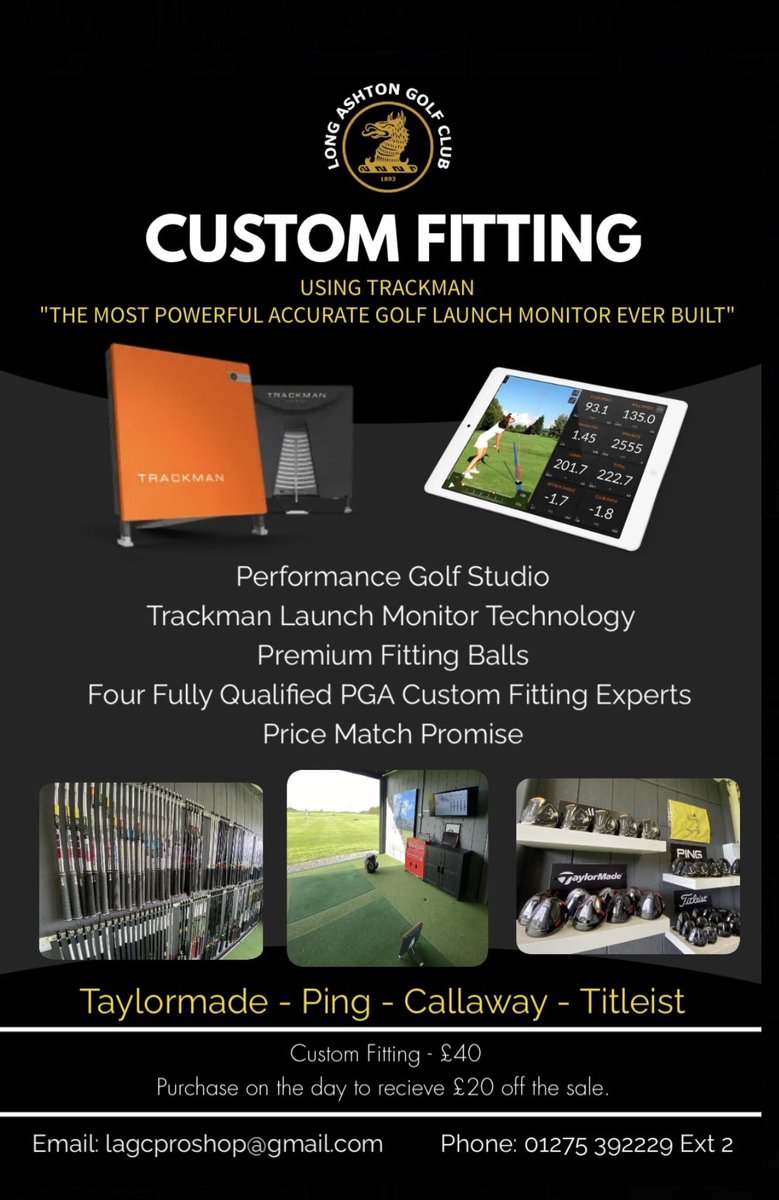 Custom Fitting <a href="/LongAshtonGolf/">Long Ashton Golf Club</a> <a href="/LagcShop/">Long Ashton Golf Club Professional Shop</a> 

#CustomFit #Golf #Bristol