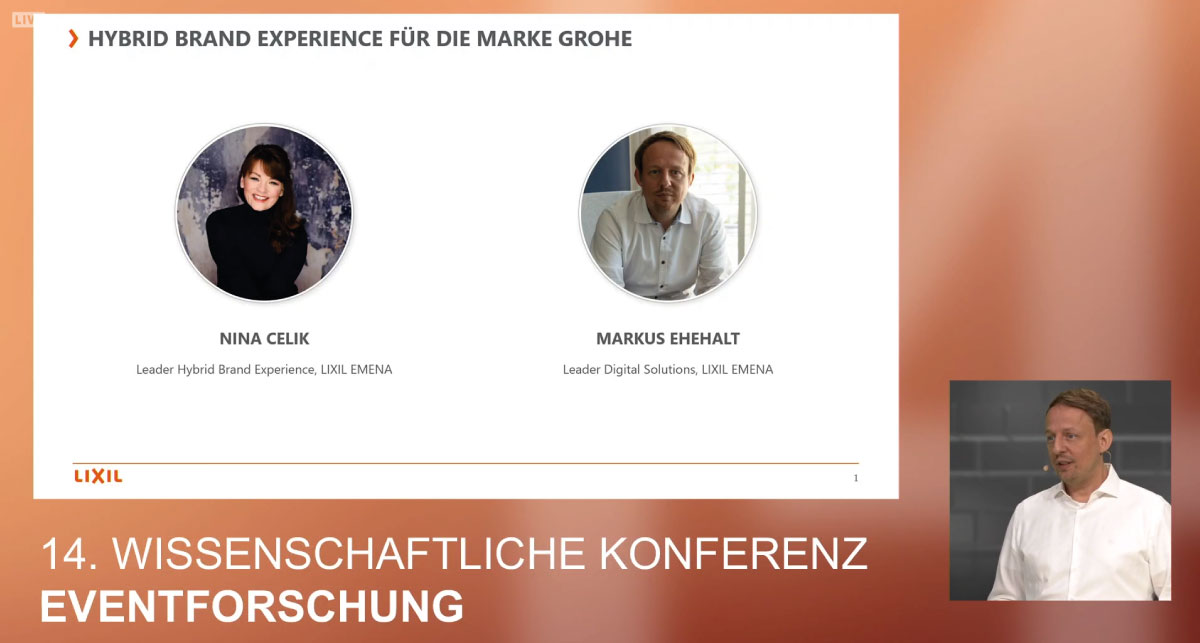 Eventforschung's tweet photo. Vielen Dank an Nina Celik und Markus Ehehalt für die Reise durch die Entwicklung der Hybriden Brand Experience. 
@GROHE #Eventforschung #Eventkonferenz #wissenschaft #marketing #messe #livekommunikation #zukunft #tuced #tuchemnitz #GROHE https://t.co/M5t6XSTfNr