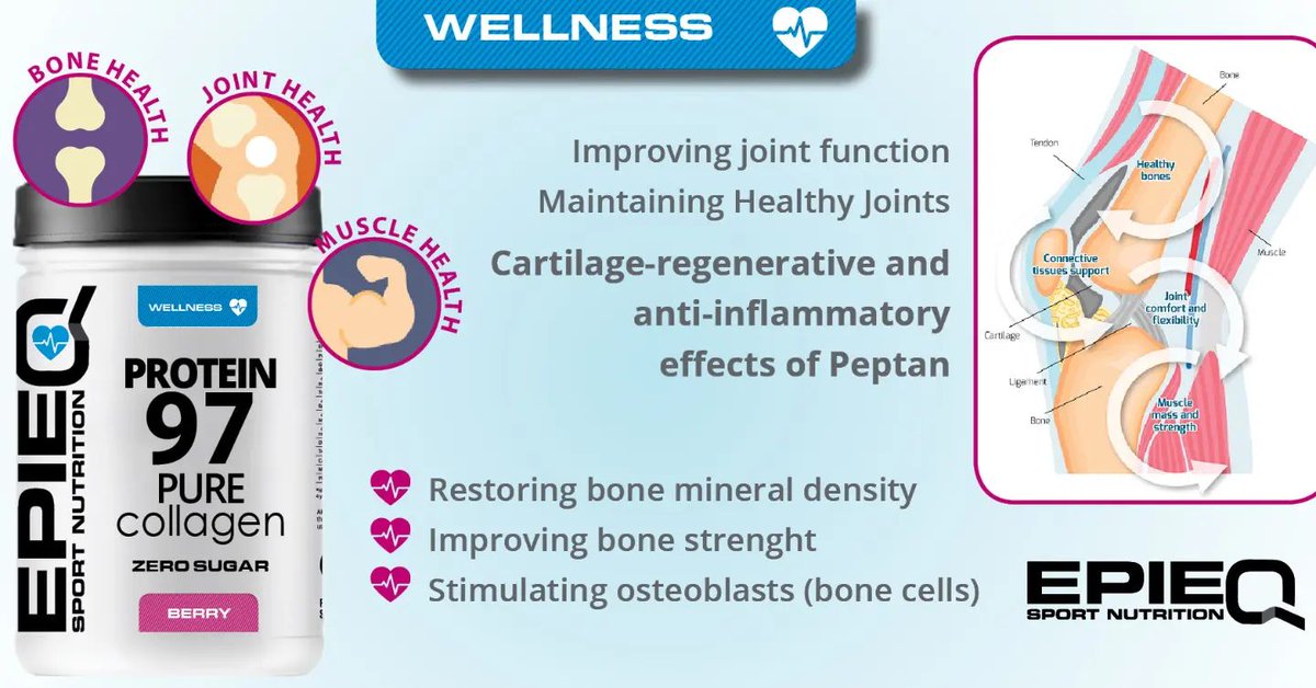EpieqNutrition's tweet photo. Epieq #Protein97 to look after your joints
https://t.co/Nr833dxq6H
#Epieq #Protein97
#Peptan #collagen #hydrolizedcollagen #skincare #antiaging #beauty #beautyfromwithin #healtynails #hai...
https://t.co/7H6kyMIvbp via https://t.co/Qxwjy70xR5 https://t.co/ExGQBo7ccF
