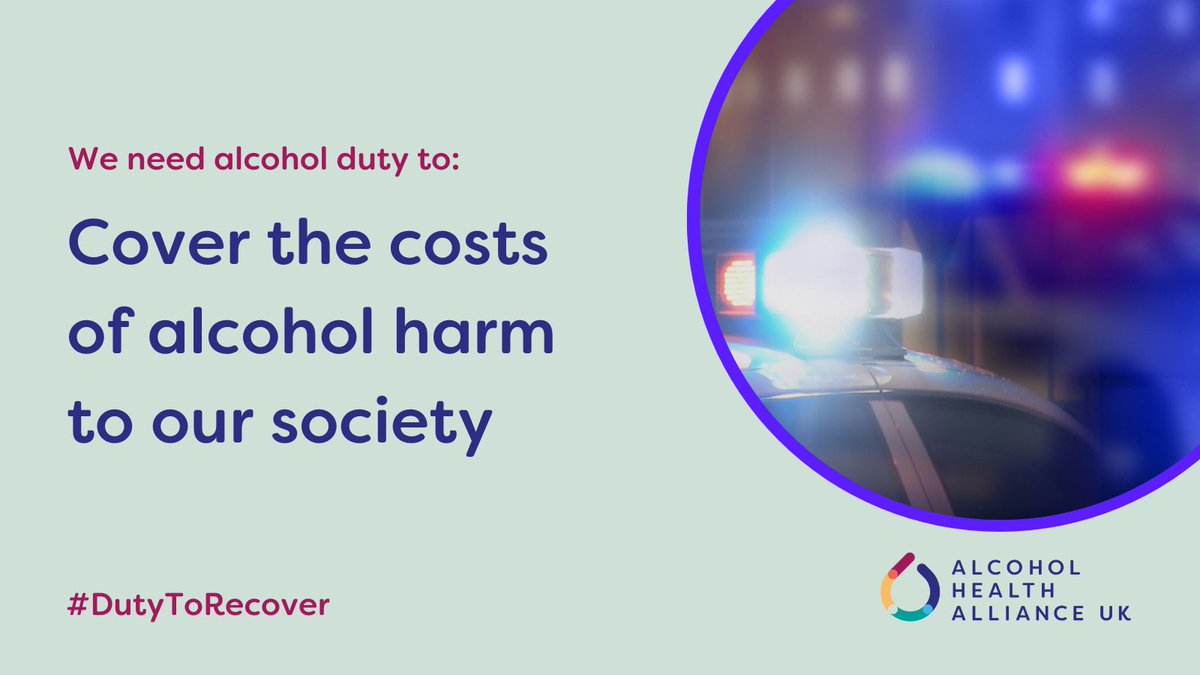 Alcohol duty should be automatically adjusted with inflation to ensure rates retain their value over time and continue to protect society from the devastating harms of alcohol. ✍️ Write to the Chancellor to support alcohol duty: ahauk.good.do/chancellor/let… #DutyToRecover @UK_AHA