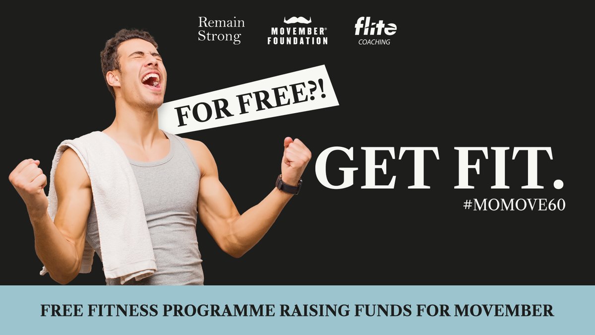 remainstronguk's tweet photo. 🔥 Get fit for FREE with #MoMove60 🔥
In support of #Movember 🥸 we’ve created a fantastic month-long free training programme…
To prep you for a monster challenge, where you'll move 60,000kg of your own body weight in 60 mins! 💪
👉 Find out more: https://t.co/3dv0Jk5mgc https://t.co/avYO8Cvkgl