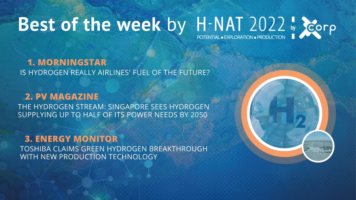 [#BESTOFTHEWEEK] The best news on the #Hydrogen market and the natural hydrogen's industry in 3 articles. 📰

1️⃣ow.ly/Aflx50LmvNH

2️⃣ ow.ly/QV1p50LmvNL

3️⃣ow.ly/Iiia50LmvNN