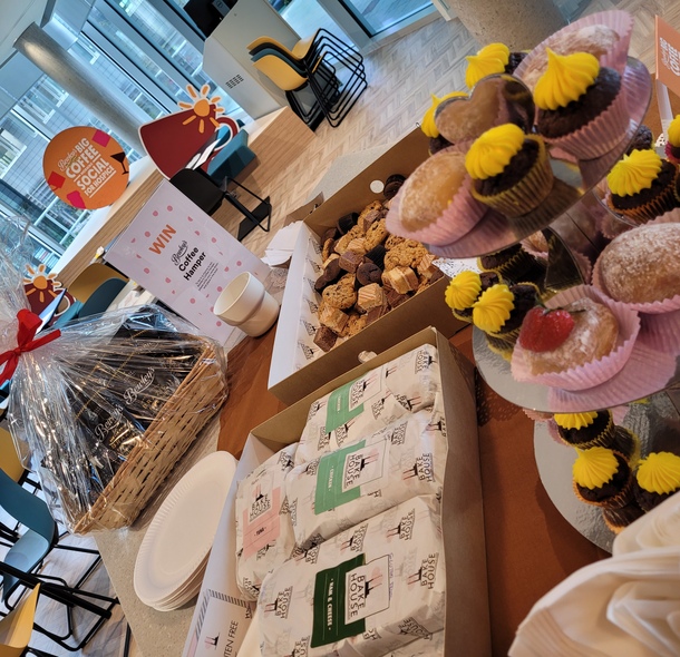 Coffee, cake, giggles, cake, togetherness... and yet more cake! Our team in Dublin raising money for the 30th Anniversary of Bewley's Big Coffee Morning Social for Hospice. #togetherforhospice