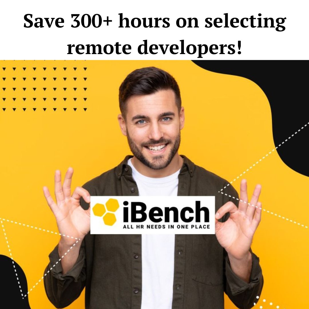 ibenchteam's tweet photo. https://t.co/h9vfLkSLNH
#selecting #remote #developers #ibench #founder #startups #MVP #cheaper #angels #nocode #development #agency https://t.co/usLO44mUQR