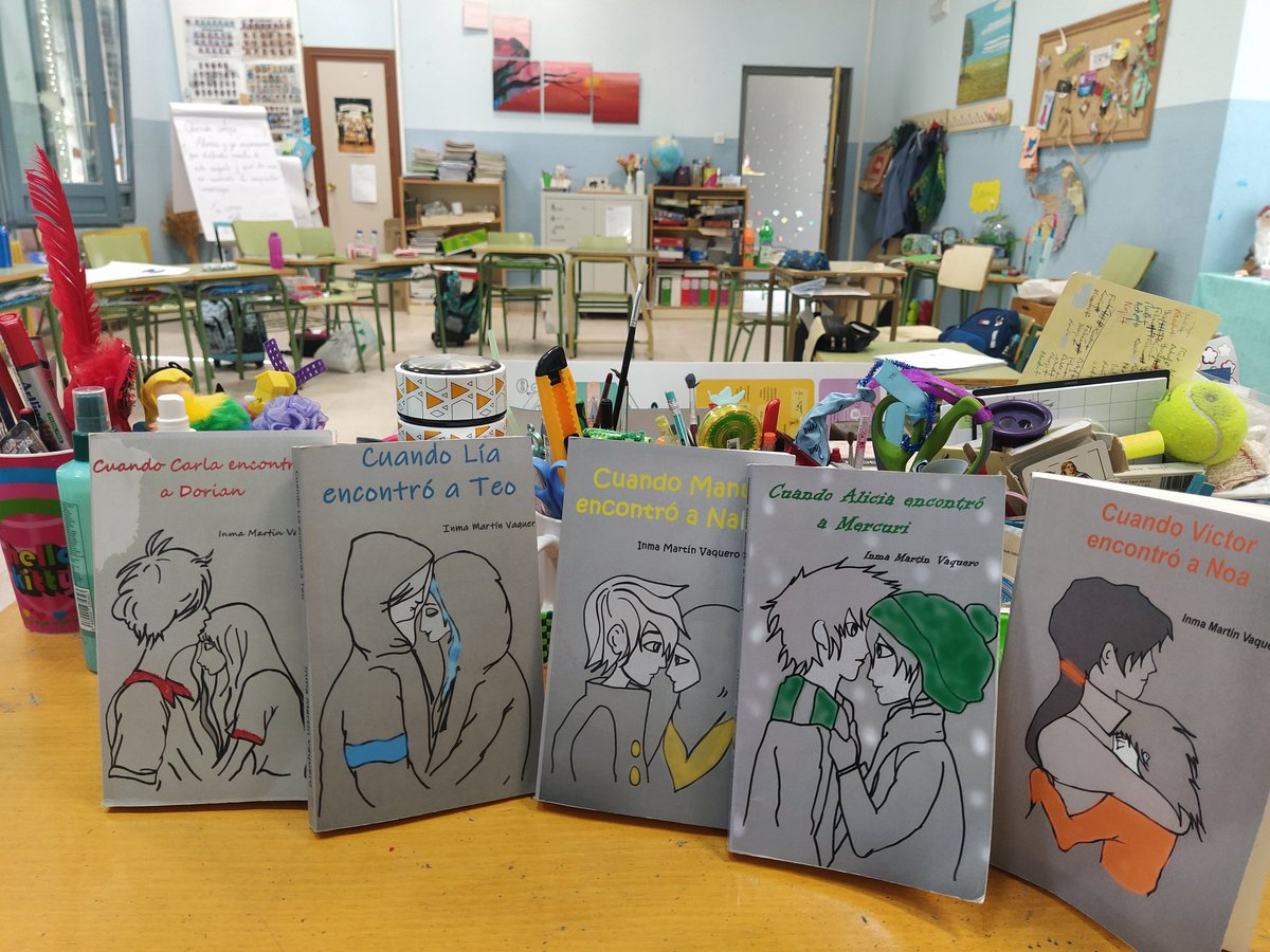 VaqueroInma's tweet photo. Los libros para quinto y sexto de Primaria, escritos con los propios protagonistas, de la colección:"La clase de Sexto" en Amazon. Empezar por"Cuando Carla encontró a Dorian"#RecomiendoLeer https://t.co/SA2o2NUOgZ