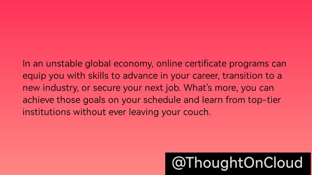 ThoughtOncloud's tweet image. #secure-your-next-job   , only knowledge can equip youself with the skills needed