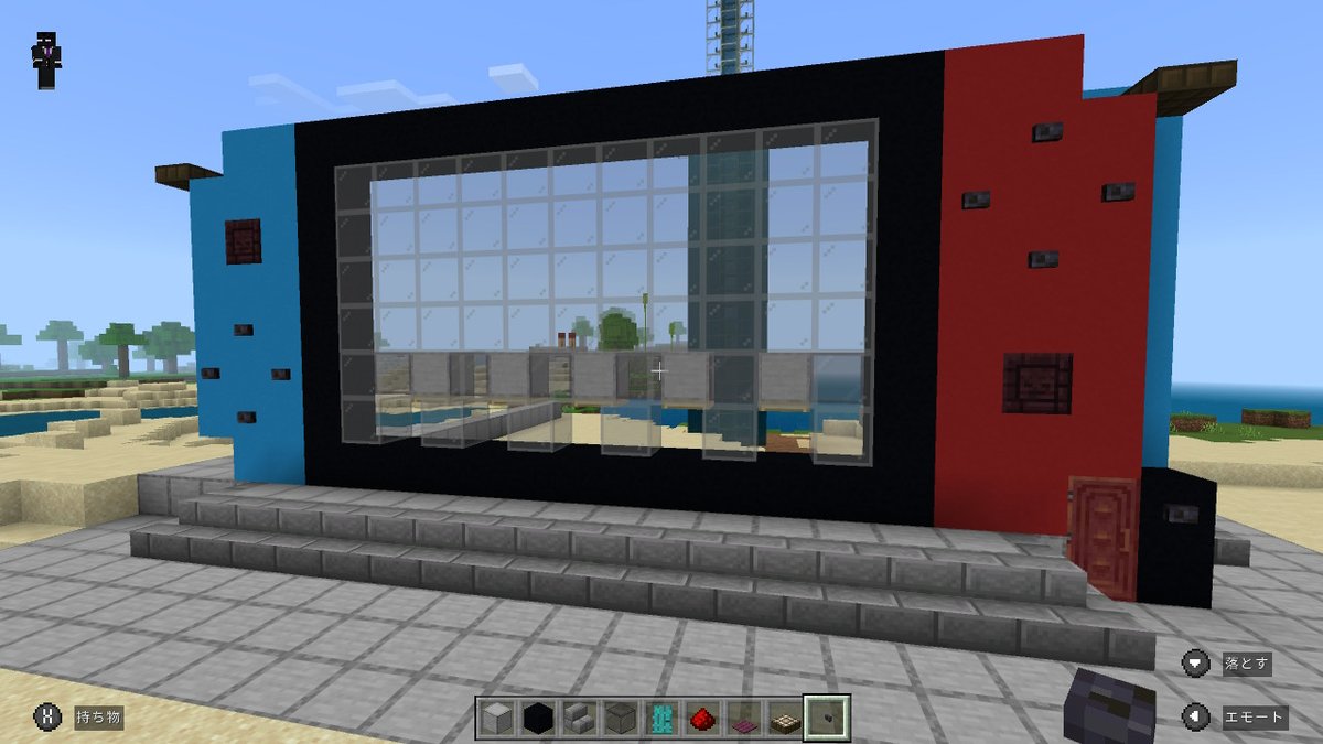 javawock2's tweet image. 皆さんお疲れ様です！。マイクラの村人交易所をこんな感じにしてみようかな…って思ってクリエイティブで建ててみたけど20人全員１階だと場所取るし悩むなぁ…大体20×20マスでした。