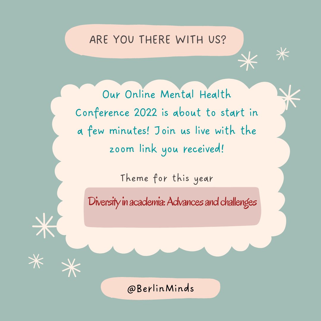 See you all in our Online Mental Health Conference 2022!
#AcademicMentalHealth #phdvoice #AcademicChatter #MentalHealthMatters