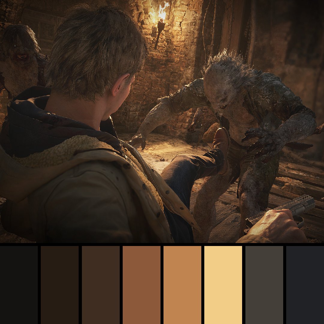 GameColors2's tweet photo. Resident Evil Village: Winter's Expansion (2022) by Capcom.

#residentevilvillage #capcom #capcomgames #steam #xbox #playstation #switch #colors #colorpalette #gaming #wintersexpansion #residentevil #village #resident #evil #winter #biohazard #biohazard8 #residentevil8 https://t.co/yxmQ26KNnm