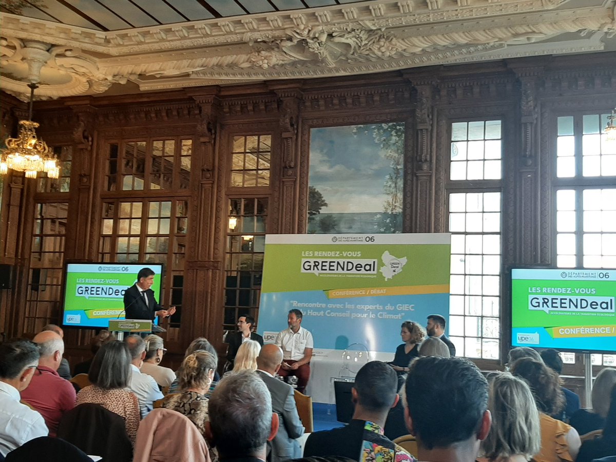 perezsuez's tweet photo. Conférence débat à l'occasion des rendez-vous du GreenDeal au conseil départemental 06 avec les Experts du GIEC et du "Haut Conseil pour le Climat"
#Suez #CreatingCyclesForLife https://t.co/0Z14Neb7pt