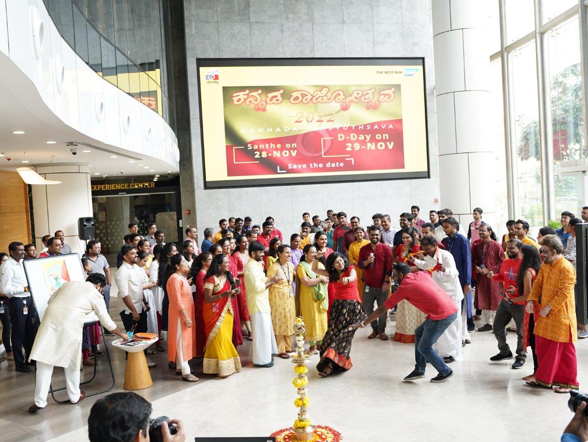 On the occasion of the '67th Kannada Rajyotsav', we joined hands with the Dept. of Kannada and Culture, Govt. of Karnataka to take part in "Koti Kanta Gayana."

Our colleagues participated in cultural sessions organised by <a href="/SankalpaGb/">SankalpaGeleyaraBalaga-ಸಂಕಲ್ಪ ಗೆಳೆಯರ ಬಳಗ</a> at our campus. 
 
<a href="/CMofKarnataka/">CM of Karnataka</a>