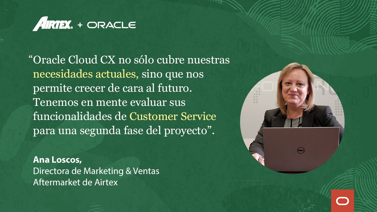 oracle_es's tweet image. Orgullosos de ver cómo @AirtexEurope está impulsando la eficiencia y rentabilidad de sus ventas gracias a #OracleCloudCX.