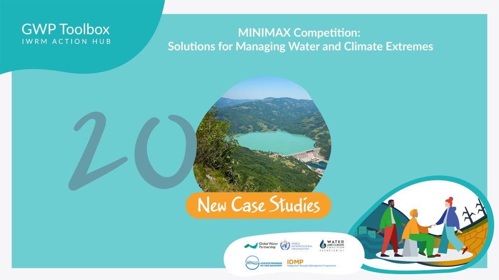 GWPnews's tweet photo. Shine a light on the solutions of 20 teams striving to tackle hydro-extremes and reap the benefits in innovative ways ๐ง๐.
20 stories from our #MINIMAXCompetition are available now on the GWP Toolbox #IWRMActionHub.
๐Discover the solutions: https://t.co/GDu2tihUZx https://t.co/T2R0NgYR9M