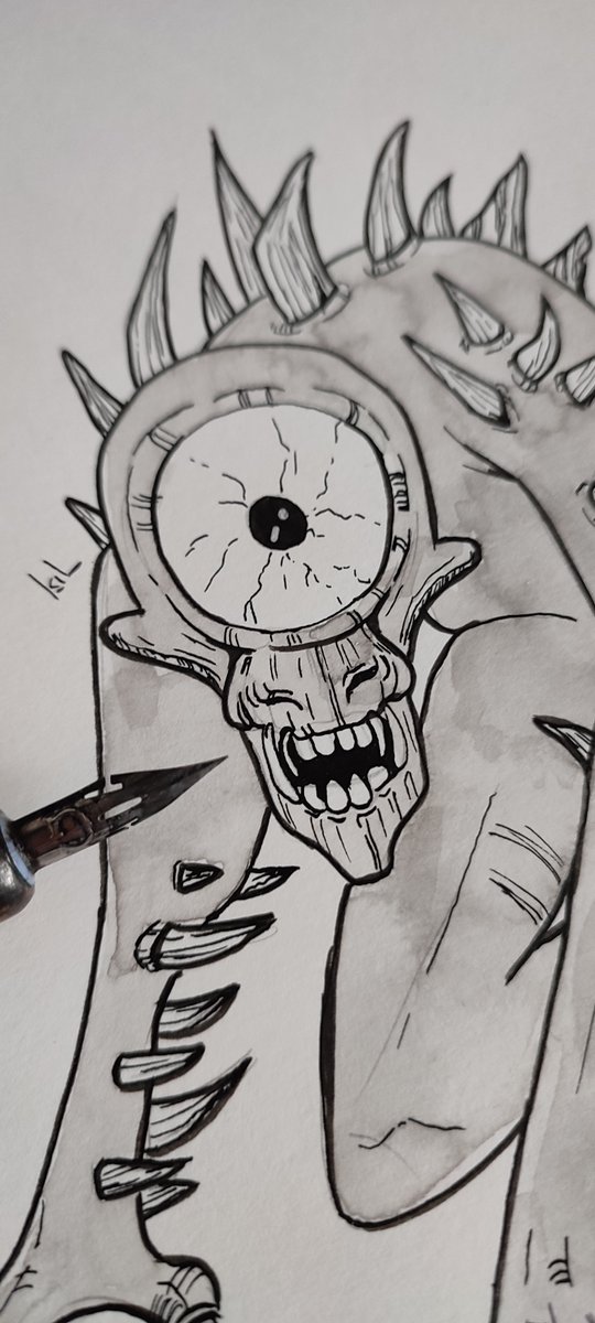 IsiL_MK's tweet photo. 29. Notico / Nothic
#roltober22 #roltober2022 #tintubre #ink #nothic
#n#notico #dungeonsanddragons #bestiary #dnd
#fantasy #rpg #inktober2022 #Inktober22 #Inktober https://t.co/eieeeNse5L