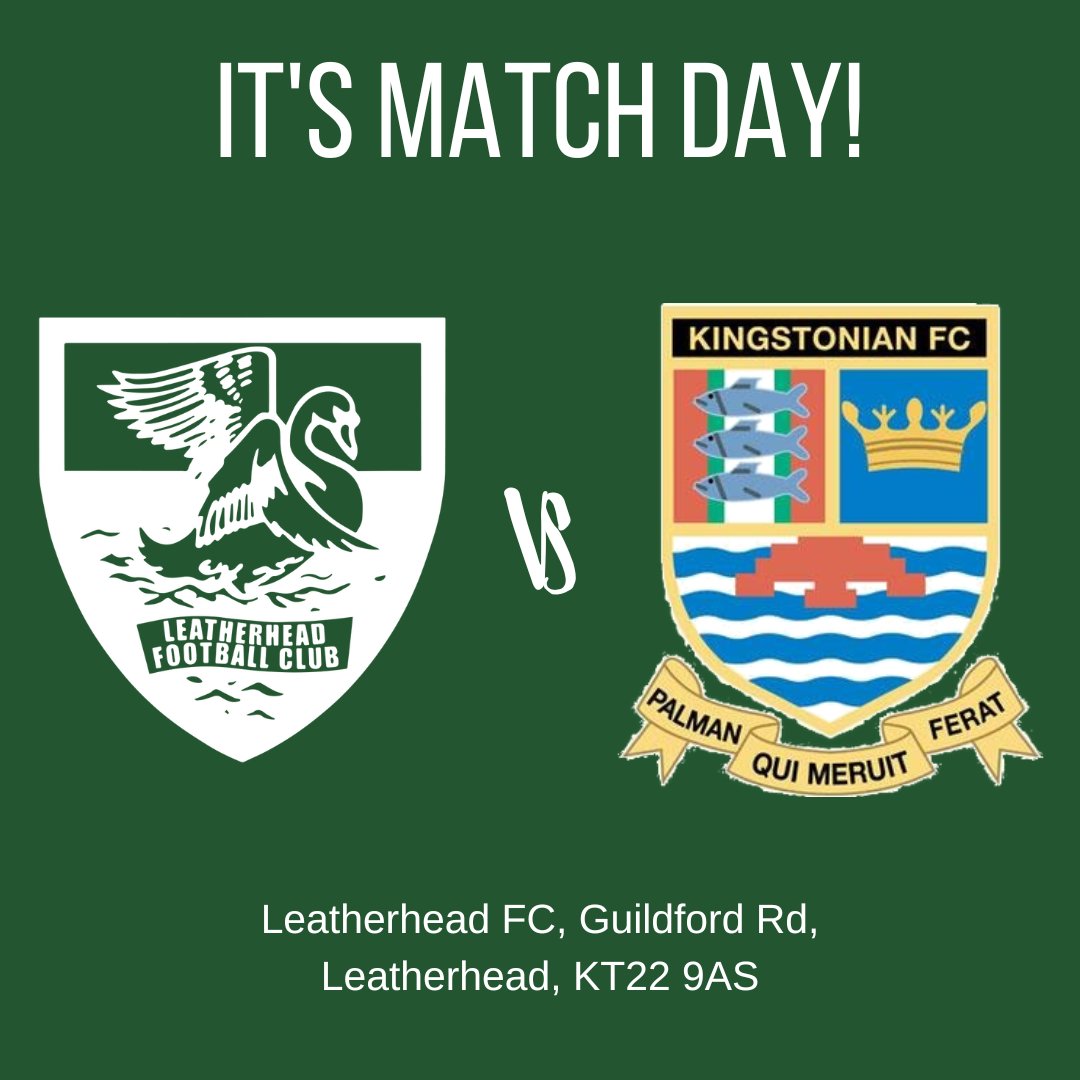 TONIGHT! We hope to see loads of you there!

🆚 Kingstonian FC    
📆 Tues 1 Nov
⌚️ 7:45pm KO
🏟 Leatherhead FC, Guildford Rd, KT22 9AS  
🎟 In advance at leatherheadfc.ktckts.com/event/lfc2223h… or on the gate

#leatherheadfc #kingstonianfc