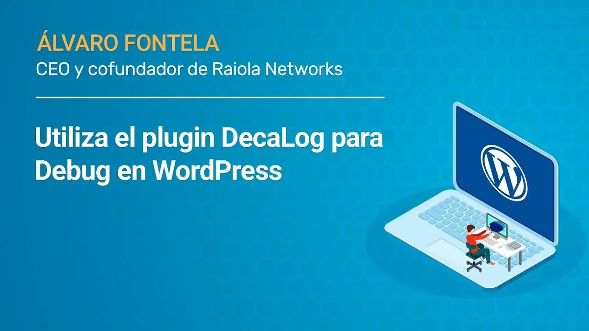 RaiolaNetworks's tweet photo. 📌 Videotutorial sobre el plugin #DecaLog en WordPress (cómo funciona y para qué sirve) 👉 https://t.co/O9Wt9plwJk #WordPress #plugins https://t.co/ZXAaq7045J
