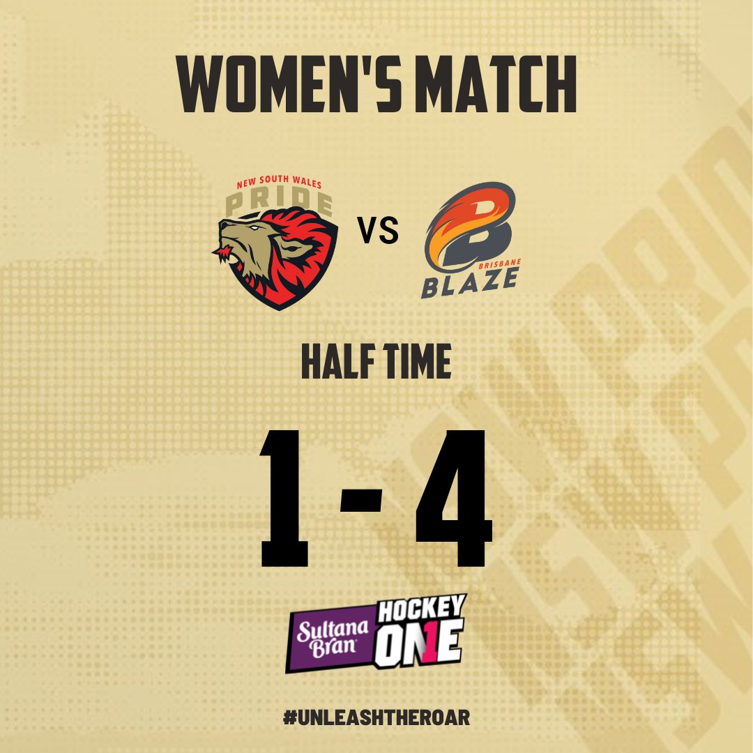 Half time and <a href="/BrisbaneBlazeH1/">Brisbane Blaze</a> continue to lead this match 4-1! #unleashtheroar #hockeyone