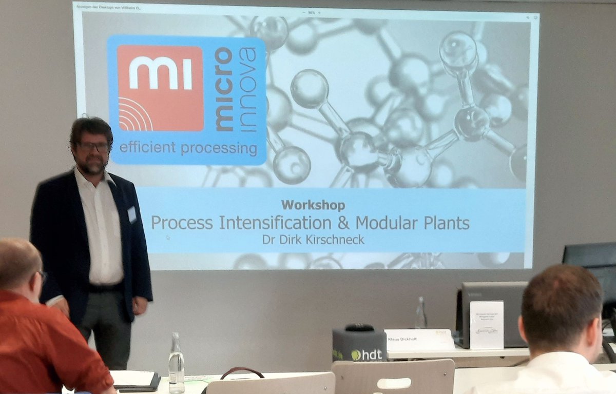 Microinnova_Eng's tweet image. Dr. Dirk Kirschneck was invited to present at a seminar about #modularization at @HDT_Aktuell in Essen yesterday. Find out more about the advantages of our #modularplant systems!
microinnova.com/flow-plants/
