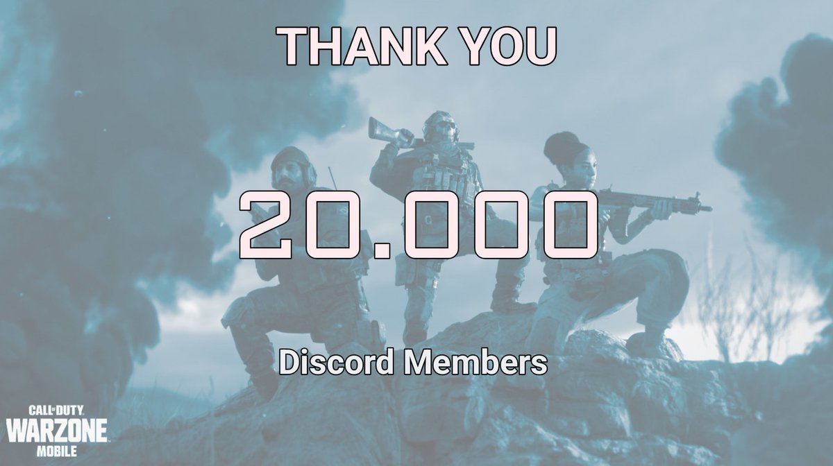 Sh4dowOwl's tweet image. Since we passed 20k members in our #WarzoneMobile Discord Server, I&apos;m doing another giveaway today!

How to enter?
Follow my profile ✅
Like this tweet♥️
Retweet this 🔄
Comment anything about #warzone or #WarzoneMobile!

Also our Discord link:
discord.gg/codwarzonem