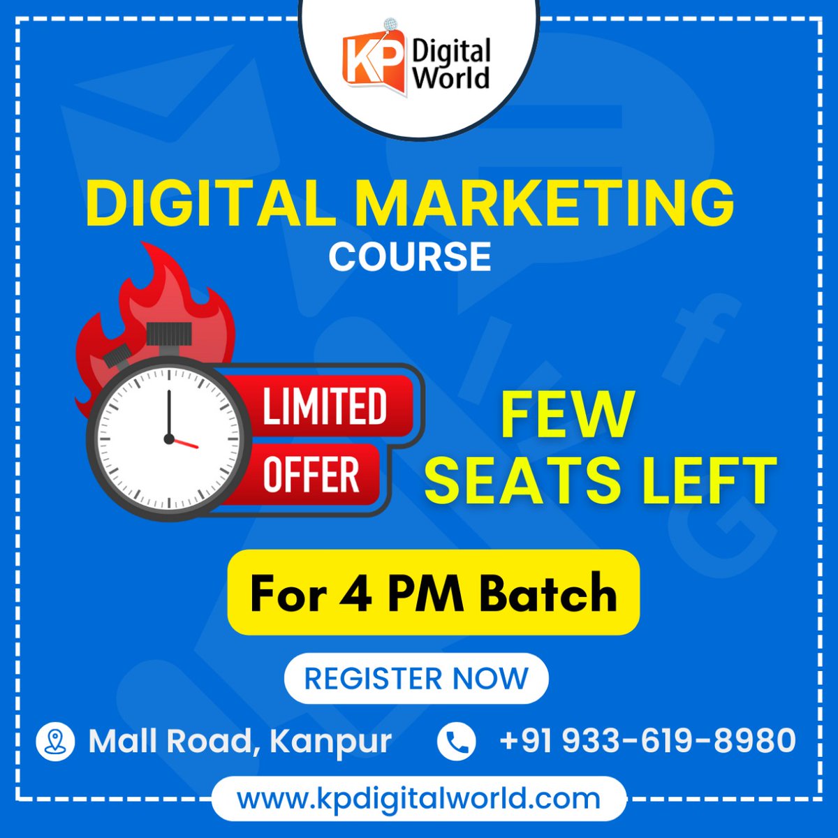 KPDIGITALWORLD's tweet photo. Hurry Up 🌟 𝐉𝐨𝐢𝐧 𝐃𝐢𝐠𝐢𝐭𝐚𝐥 𝐌𝐚𝐫𝐤𝐞𝐭𝐢𝐧𝐠 𝐂𝐨𝐮𝐫𝐬𝐞 🌟 From 𝐊𝐩 𝐃𝐢𝐠𝐢𝐭𝐚𝐥 𝐖𝐨𝐫𝐥𝐝 Few Seats Left For 4 Pm ⏰ Batch Register Now

 #digitalmarketingcourse #digitmarketing #youtubemarketing #digitmarketingworkshop #kpdigitalworld #digitalrajkumar https://t.co/jJZ3iOm9rE