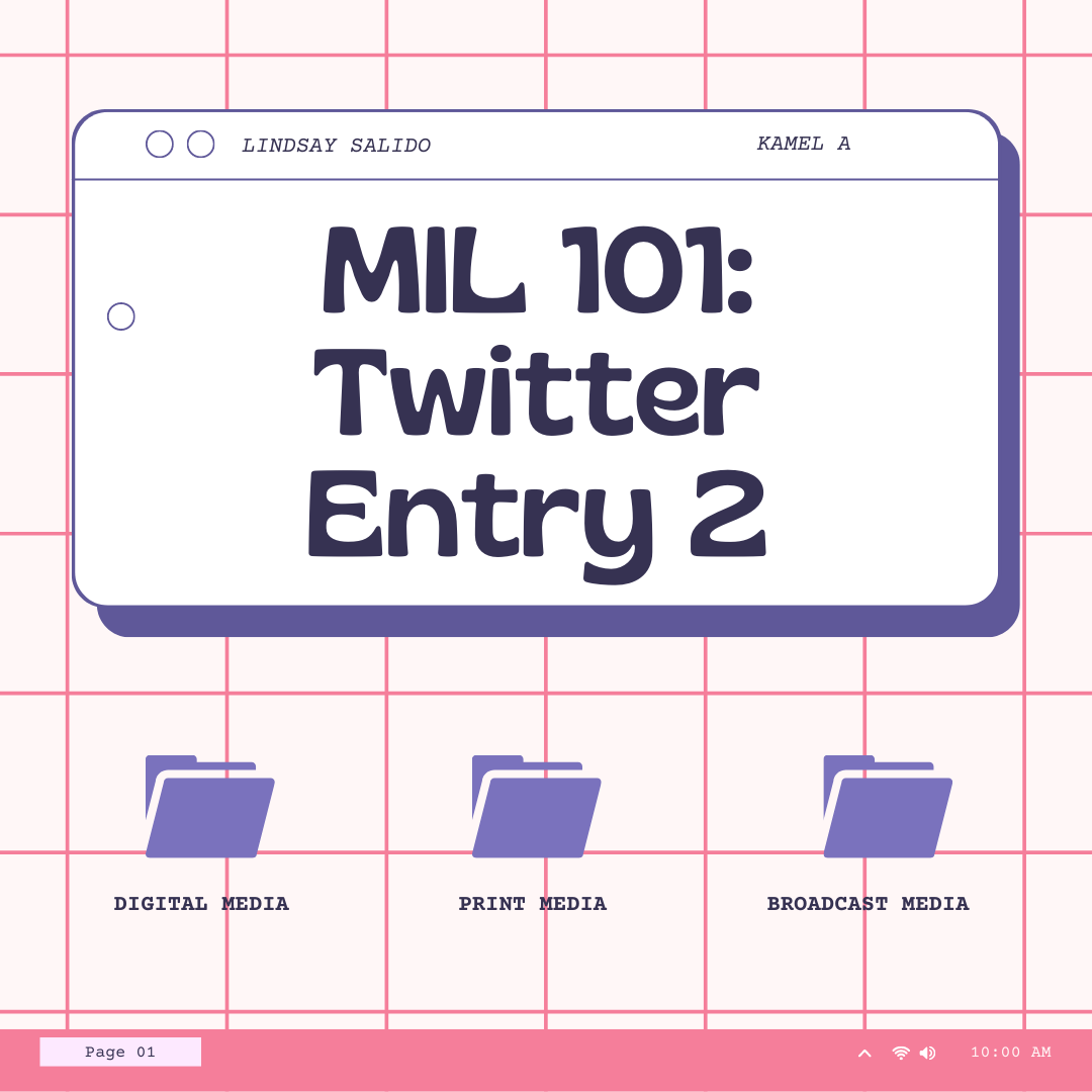 salidolindsy's tweet photo. Give two (2) examples of media convergence in the Philippines. 

#MILMediaConvergence #KamelA #XUMIL2022 https://t.co/fr3xTVQjPE