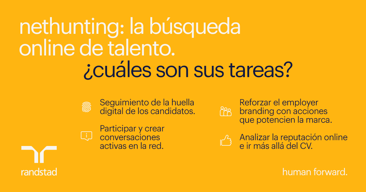 Randstad_es's tweet photo. La búsqueda del talento se hace ahora, más que nunca, en #internet. ¿Tu empresa cuenta con un equipo especializado en #nethunting?
Estas son sus principales responsabilidades 👇🏻

#RRHH https://t.co/2hgEZTZK1O