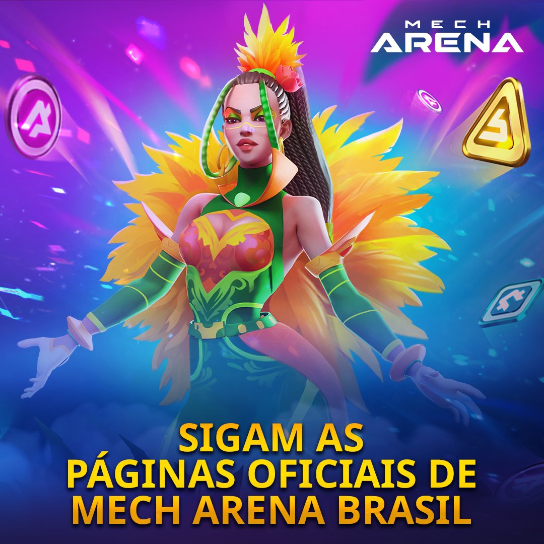 Foi aqui que pediram um canal exclusivo para Brasileiros? Agora nós temos! Para mais informações como novidades, eventos e interações entre a comunidade brasileira, sigam as páginas em português do jogo! twitter.com/MechArenaBR facebook.com/MechArenaBR instagram.com/MechArenaBR